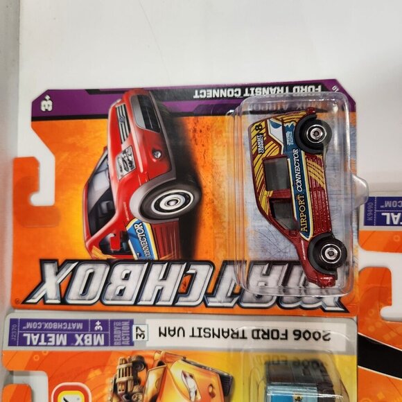 Matchbox Ford Transit Vans Taxi MBX Metal Diecast Cars Lot of 5 New MOC - Picture 4 of 16